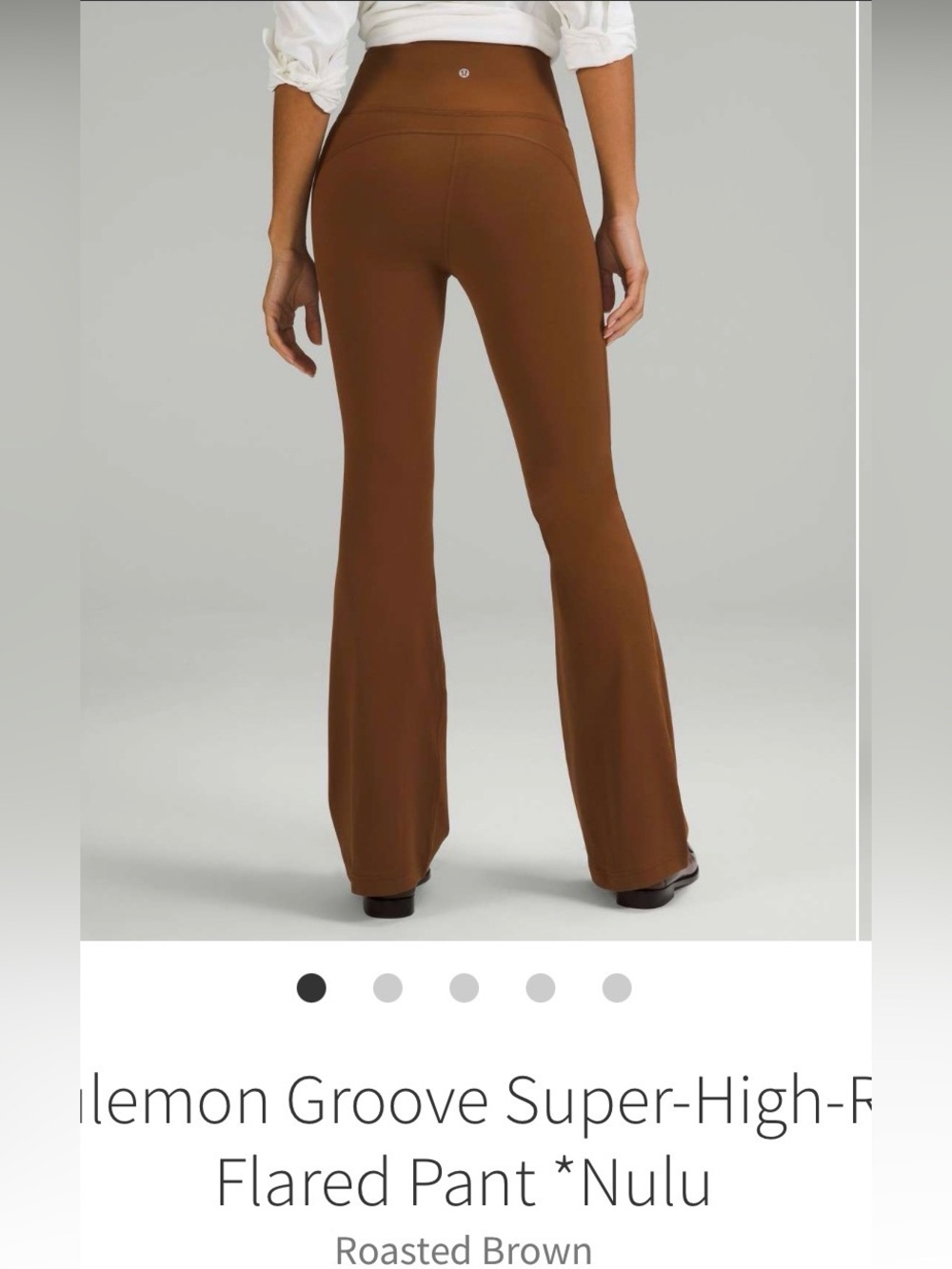 lululemon Groove Super-High-Rise Flared Pant - Roasted Brown